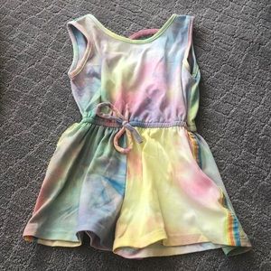 Girls tie dye romper